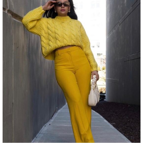 ZARA BLOGGER FAVORITE CABLE KNIT SWEATER - Picture 7 of 16